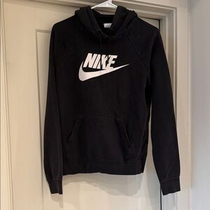 Nike Black and White Logo Hoodie